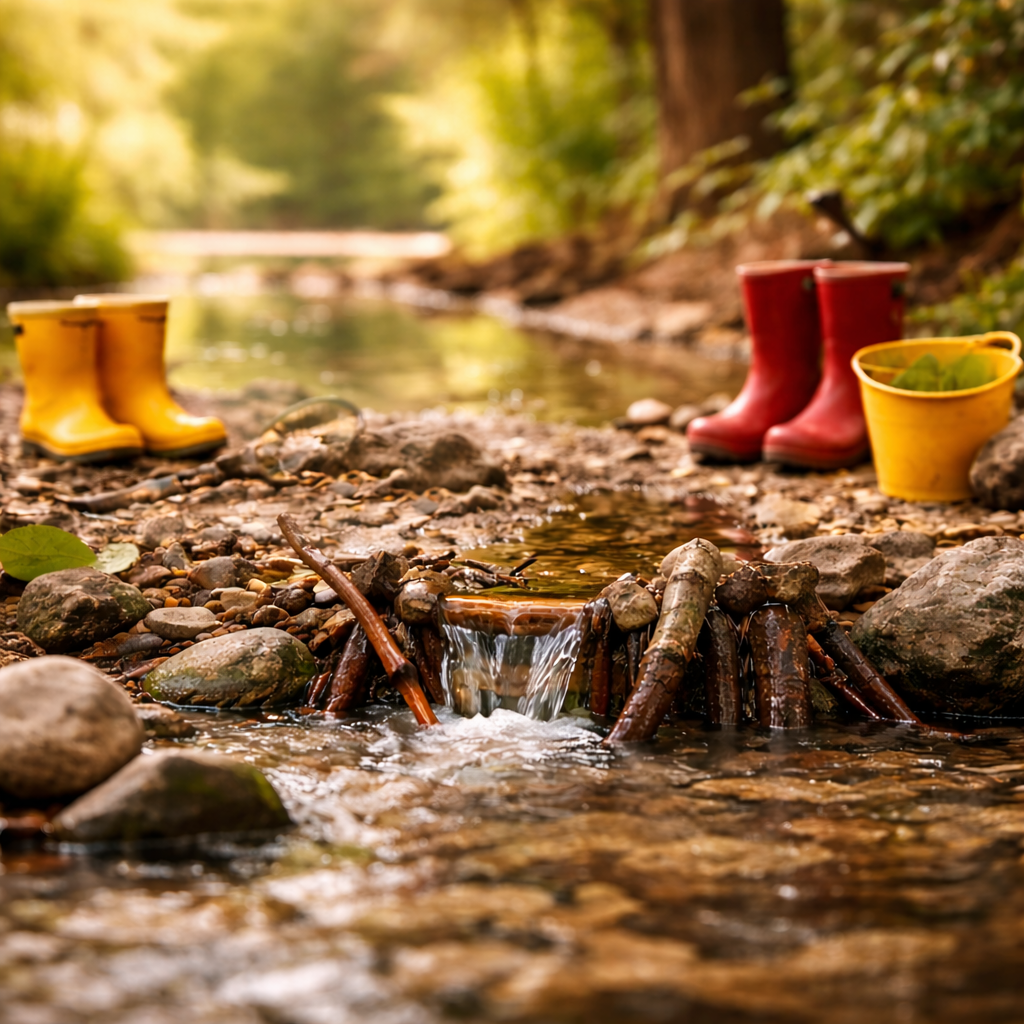 kleine damm im waldbach (1)